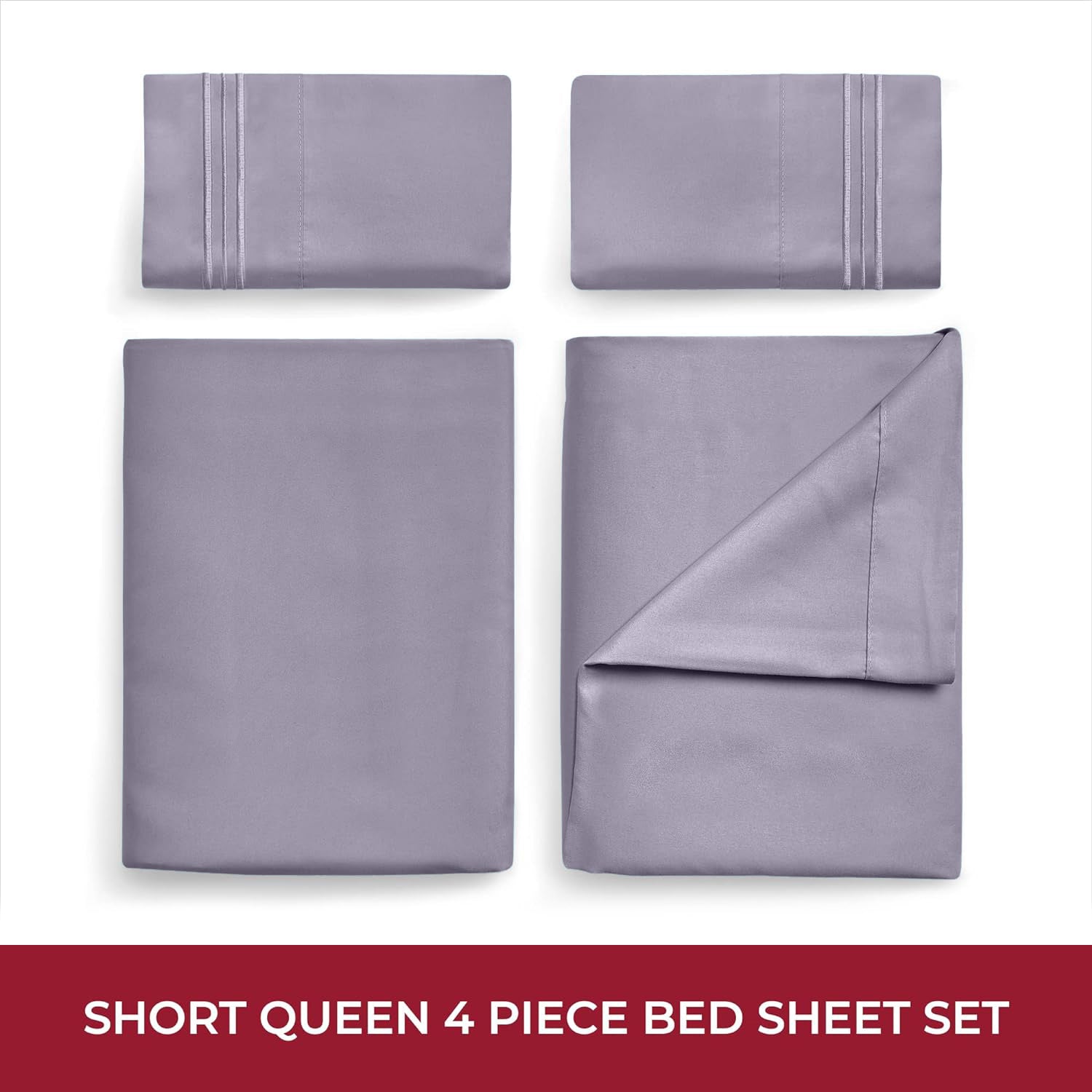 Iconic Collection Microfiber RV Bunk Sheet Set, Short Queen