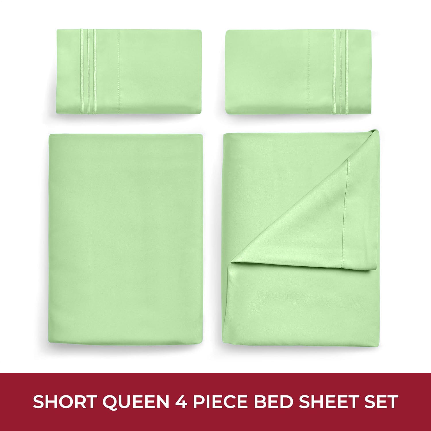 Iconic Collection Microfiber RV Bunk Sheet Set, Short Queen