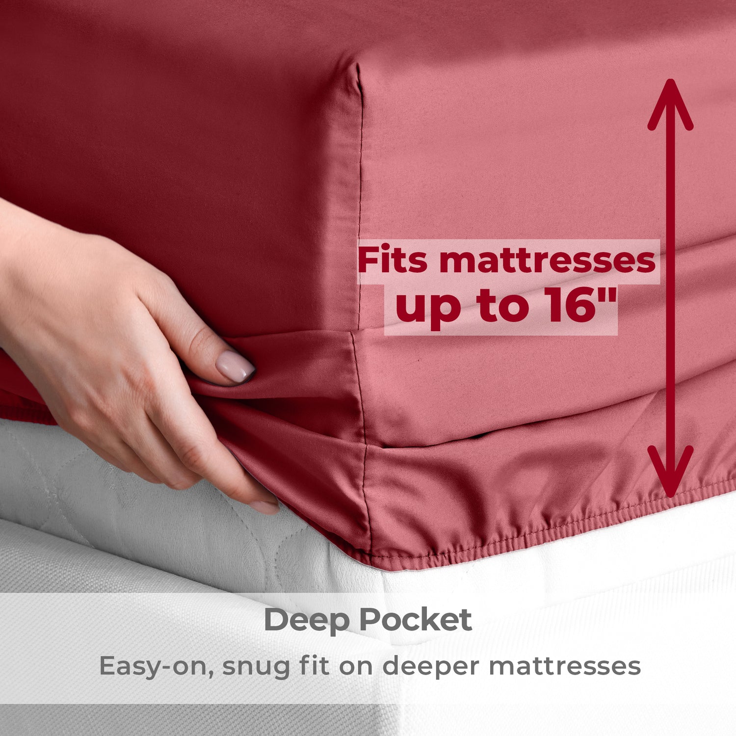 Iconic 4-Piece Microfiber Sheet Set (Dark Colors)