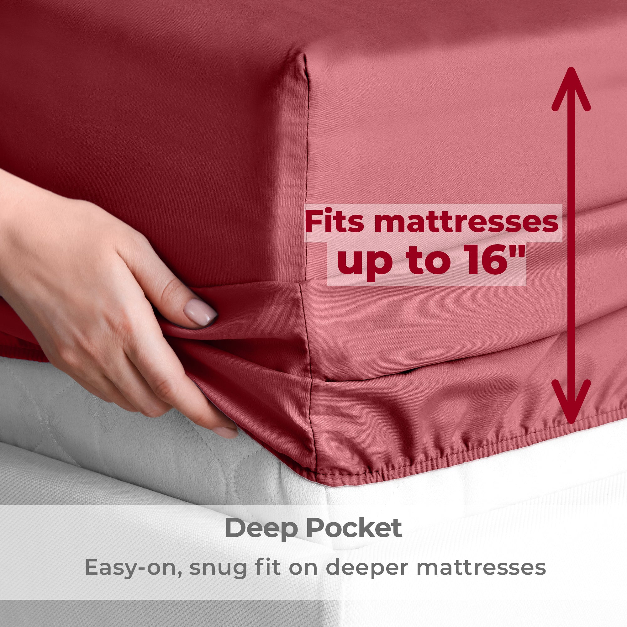 Iconic 4-Piece Microfiber Sheet Set (Dark Colors)
