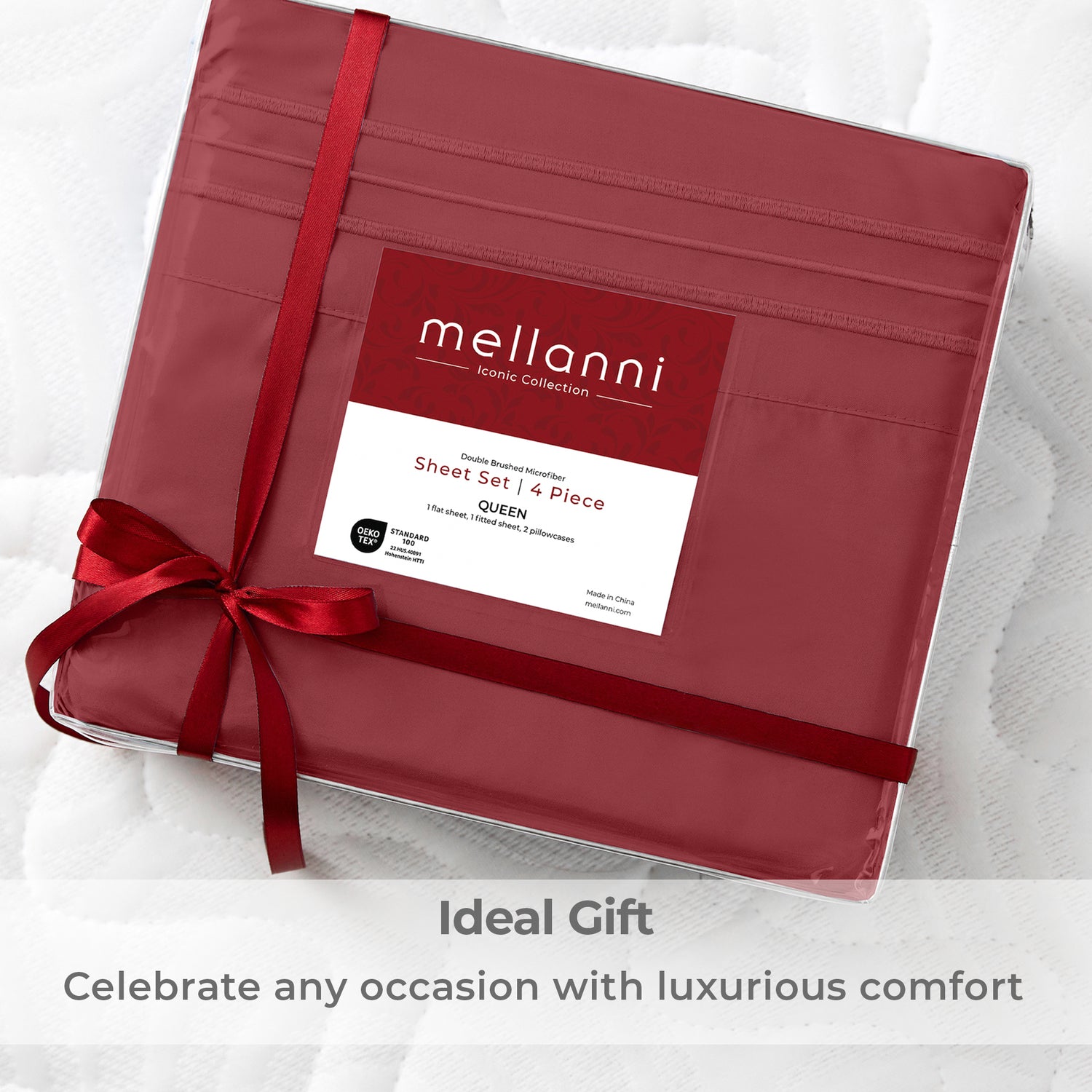 Iconic 4-Piece Microfiber Sheet Set (Dark Colors)
