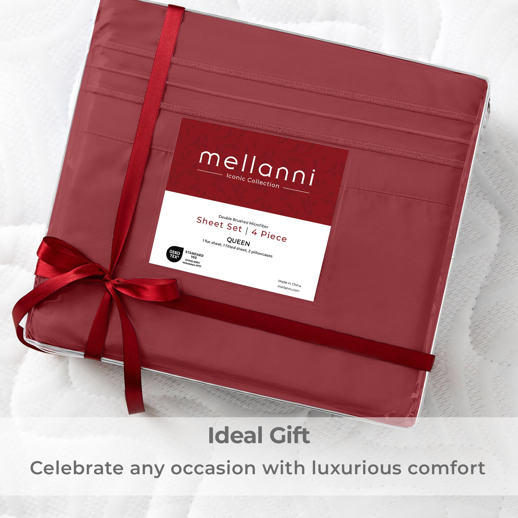 Iconic 4-Piece Microfiber Sheet Set (Dark Colors)