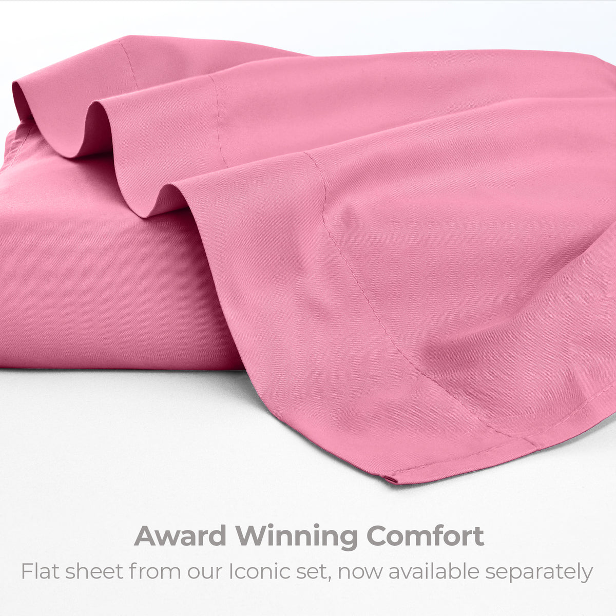 Iconic Microfiber Flat Sheet (Light Colors)