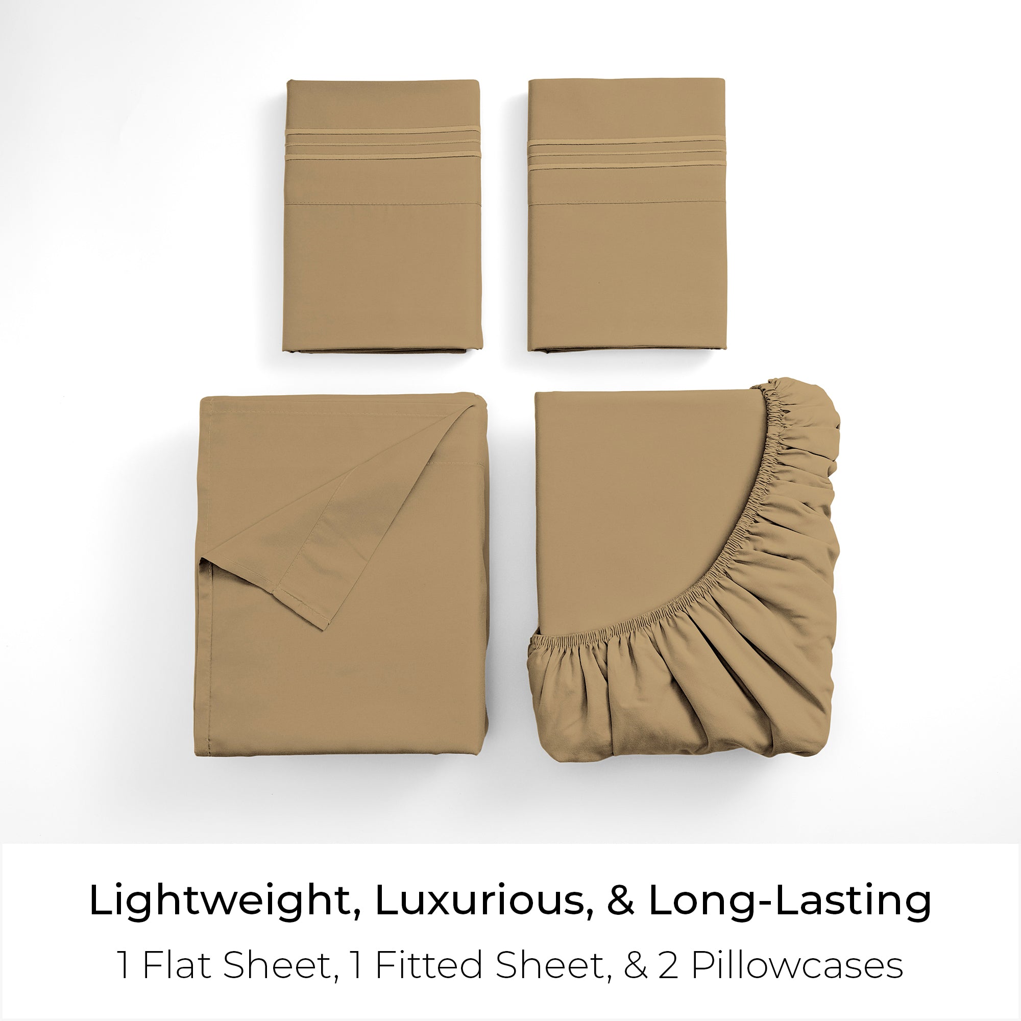 Mellanni 1800 Collection Microfiber Bed Sheet Set - Thumbnail 4