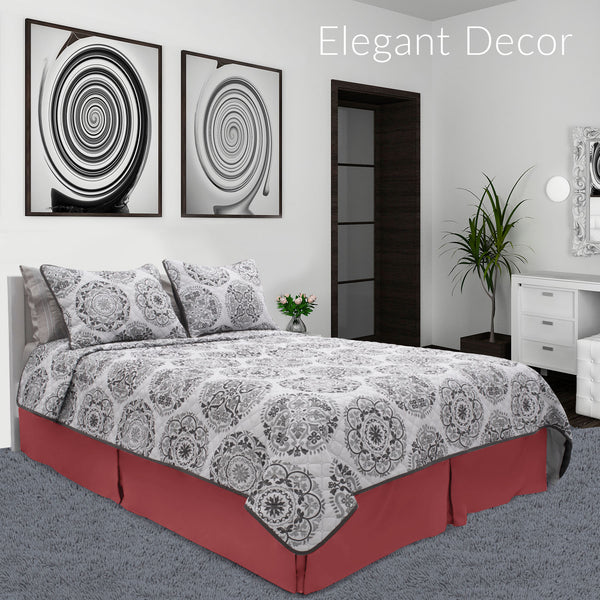 Iconic Collection Microfiber Pleated Bed Skirt
