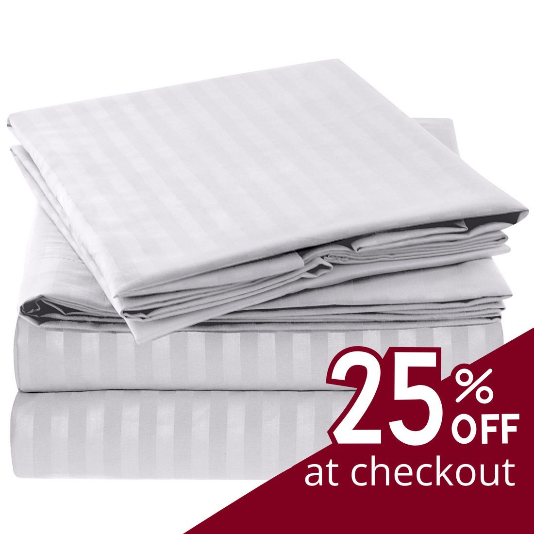 Iconic Collection Microfiber Striped Sheet Set