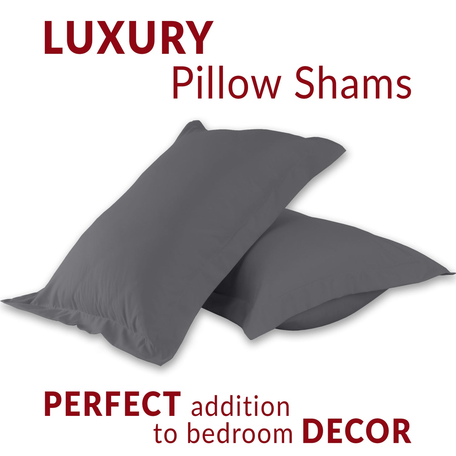 Iconic Collection Microfiber Pillow Shams Set – Mellanni