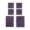 Iconic Collection Microfiber Sheet Set (Dark Colors), 6 Piece