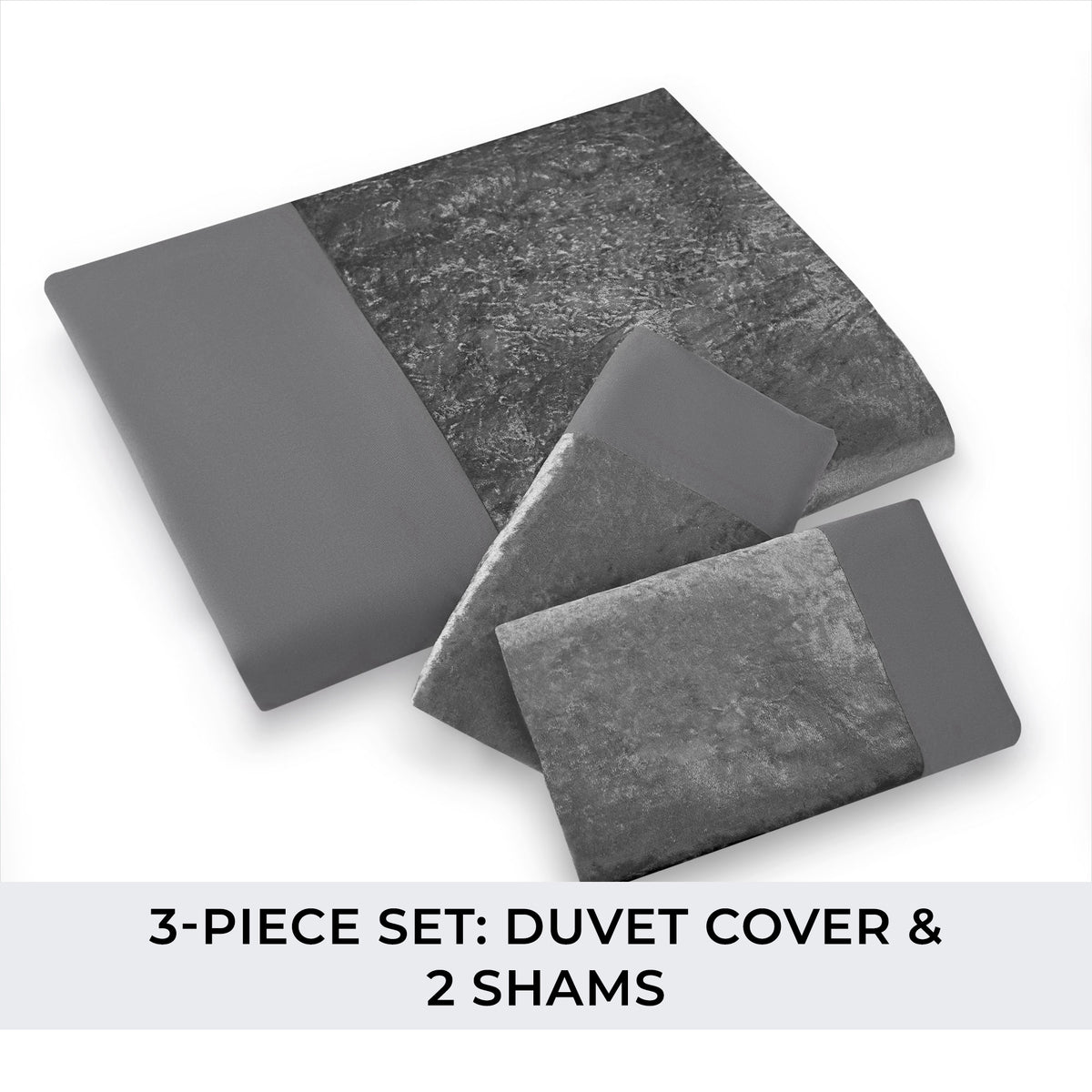 Good Nite Satin Stripe Duvet Cover Set - 3 PC Double, Ultra Soft Brushed Microfiber