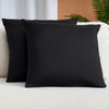 Iconic Collection Microfiber Throw Pillow Cover With Zipper, Set of 2