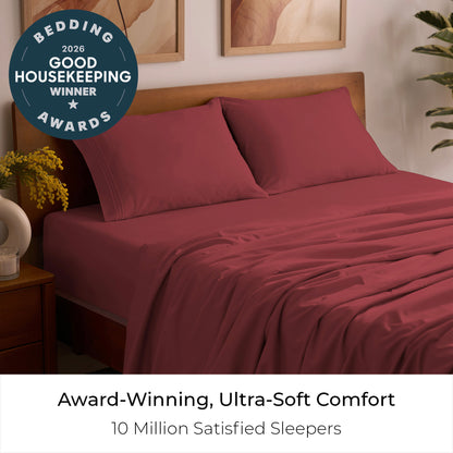Iconic 4-Piece Extra-Deep Microfiber Sheet Set