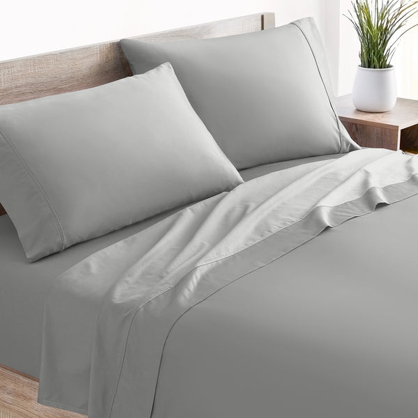Mellanni 100% Flax Linen Bed Sheet Set - Sheet Set (King, Natural)