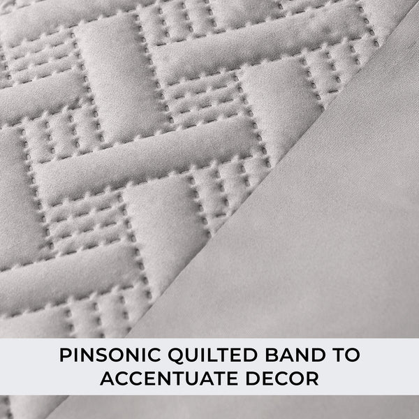 Microfiber Duvet Cover Set with Pinsonic Stripe