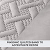 Microfiber Duvet Cover Set with Pinsonic Stripe