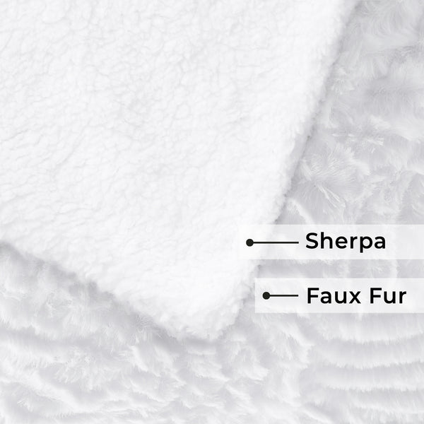 Faux Fur & Sherpa 2-Sided Throw Blanket