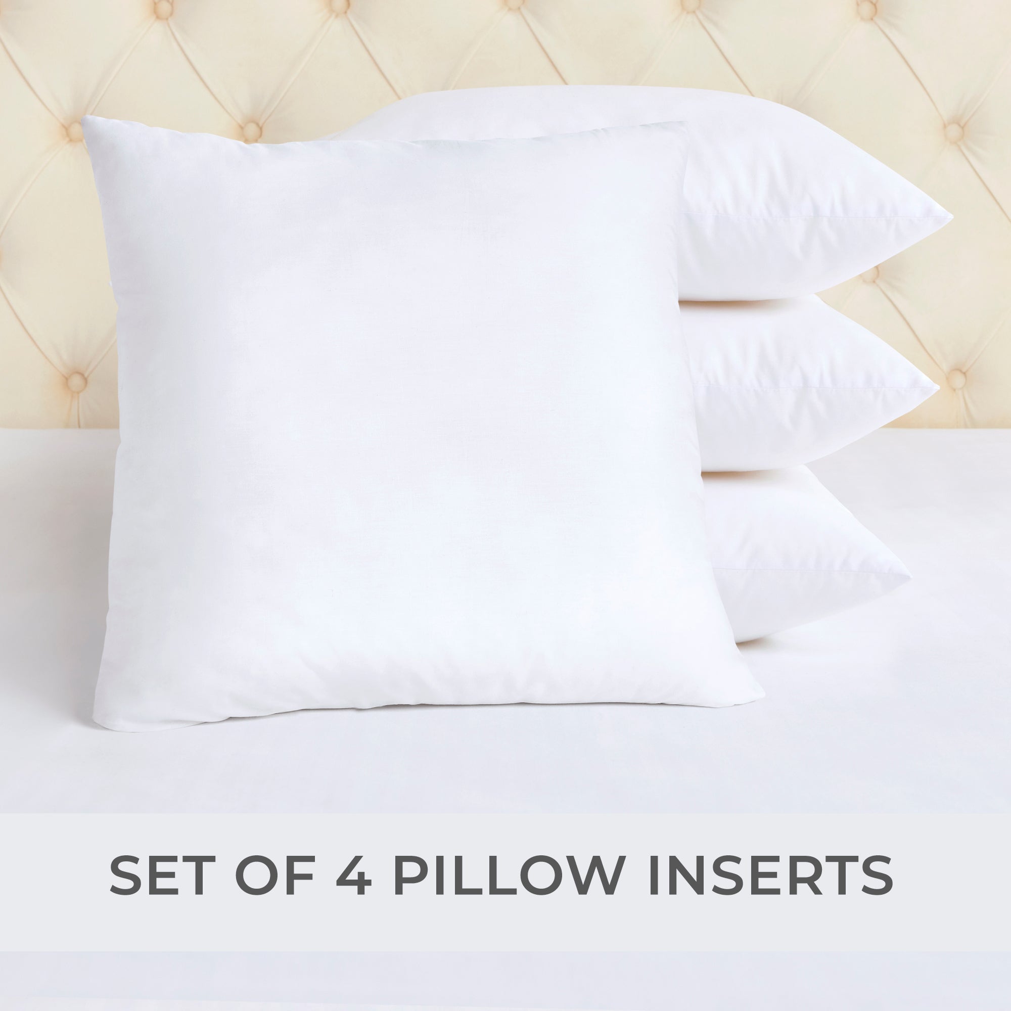 Throw Pillow Insert Sets Pack of 4 / 16 x 16