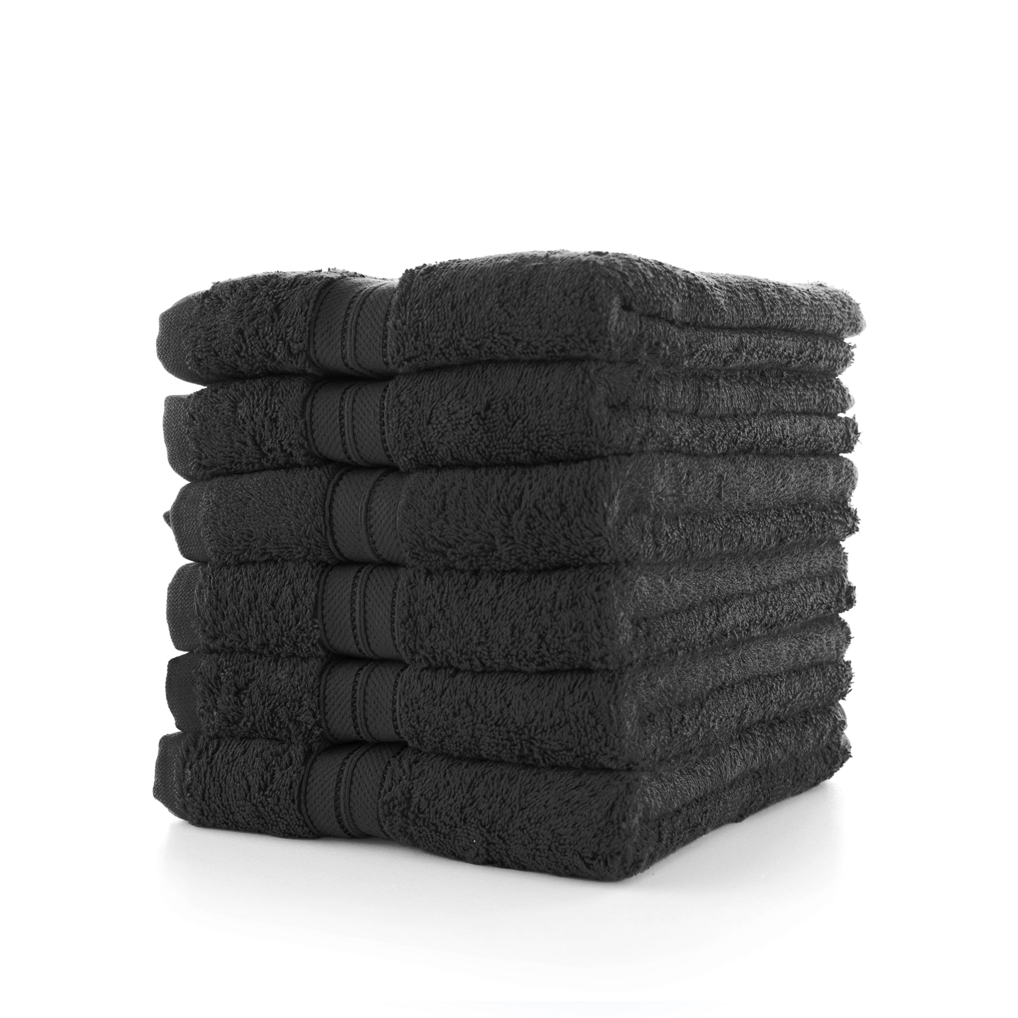 Cotton Terry Hand Towel - Black - Home All